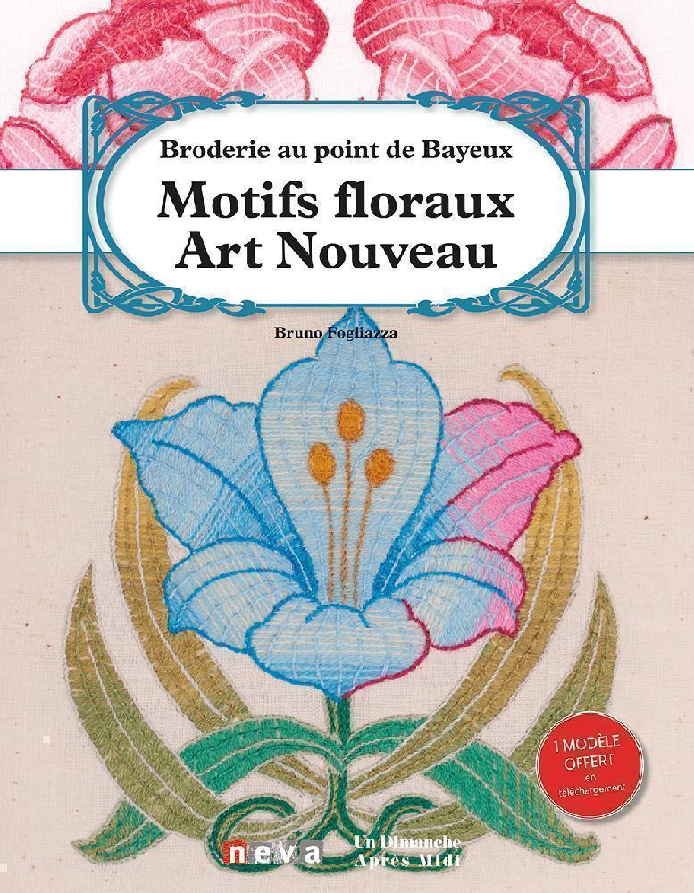 Bayeux Stitch Embroidery - Art Nouveau style Floral Patterns